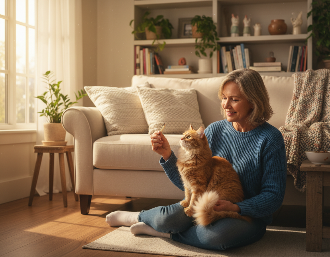 więź kota z opiekunem