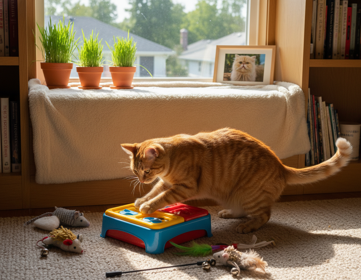 zabawki rozwijające inteligencję kota