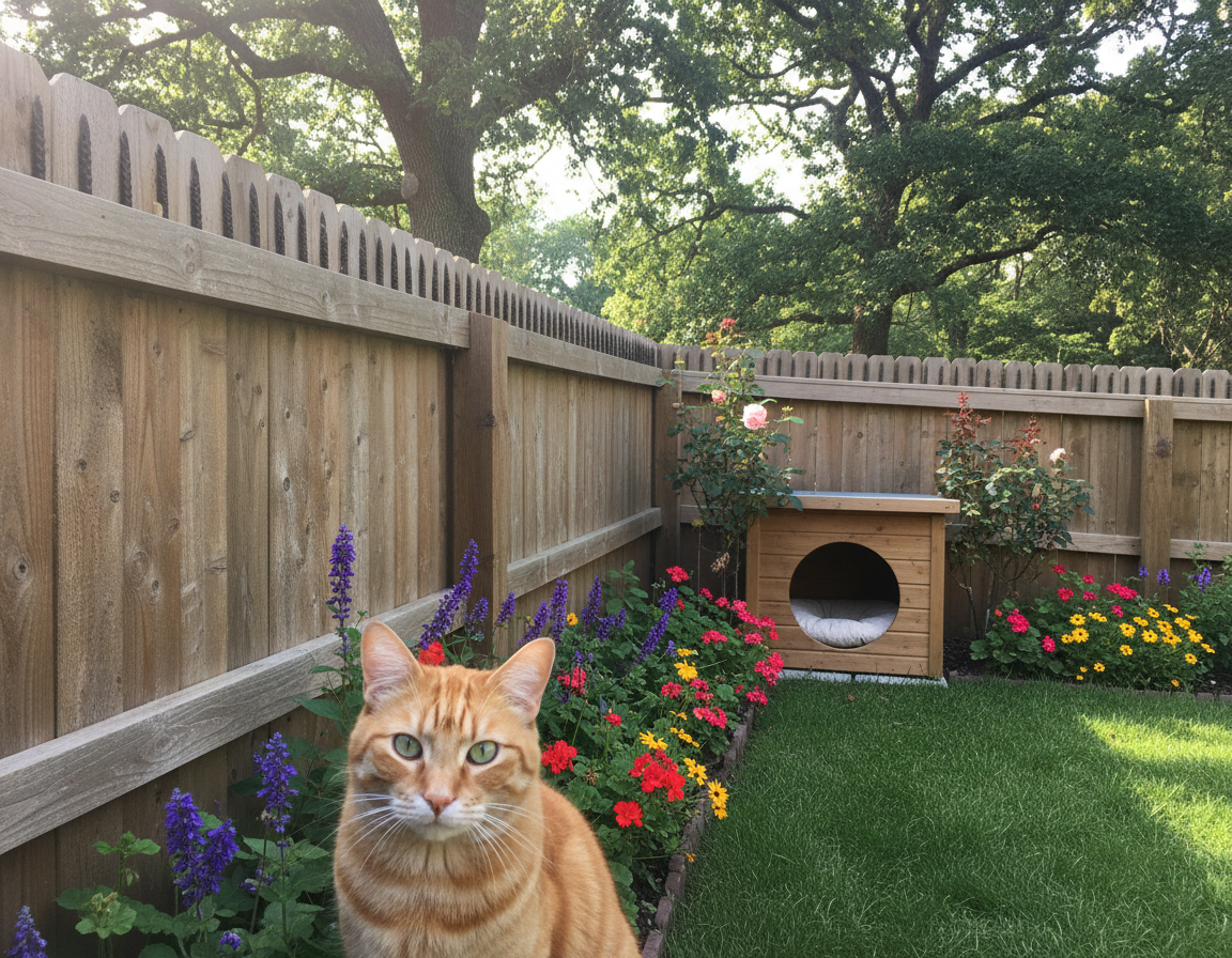 zabezpieczenie ogrodu przed ucieczką kota