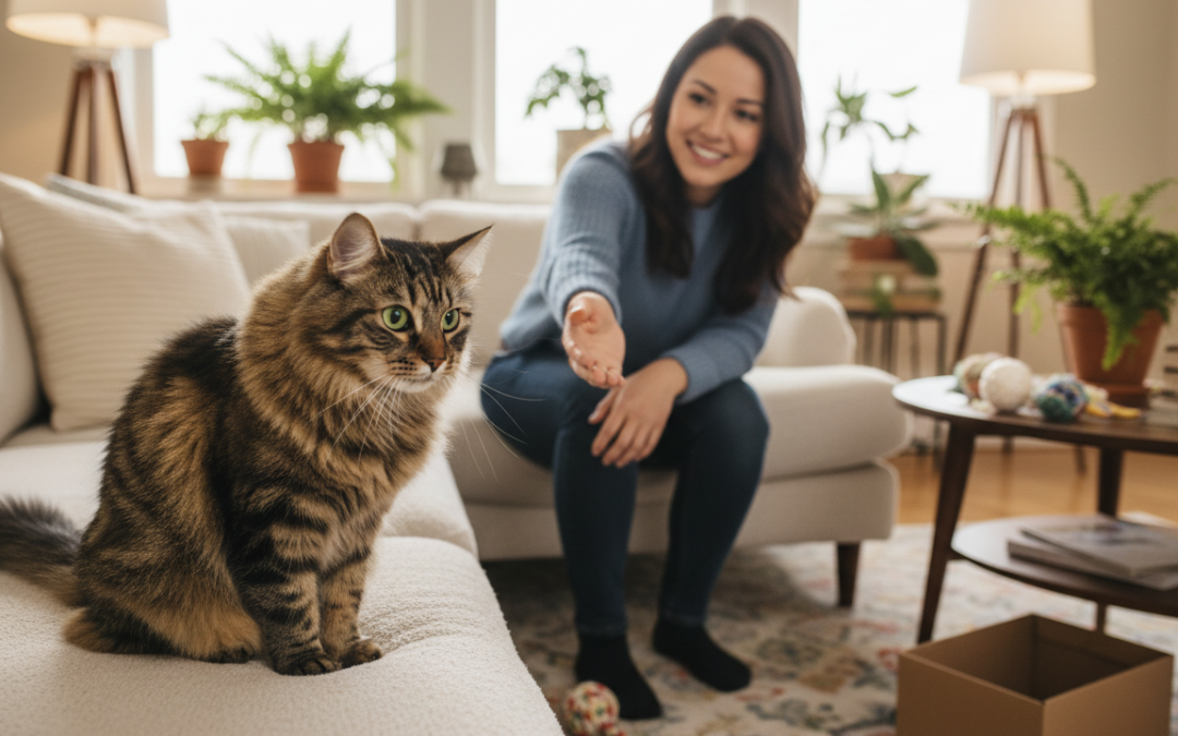 Zachowanie kota wobec obcych – Wszystko, co musisz o tym wiedzieć!
