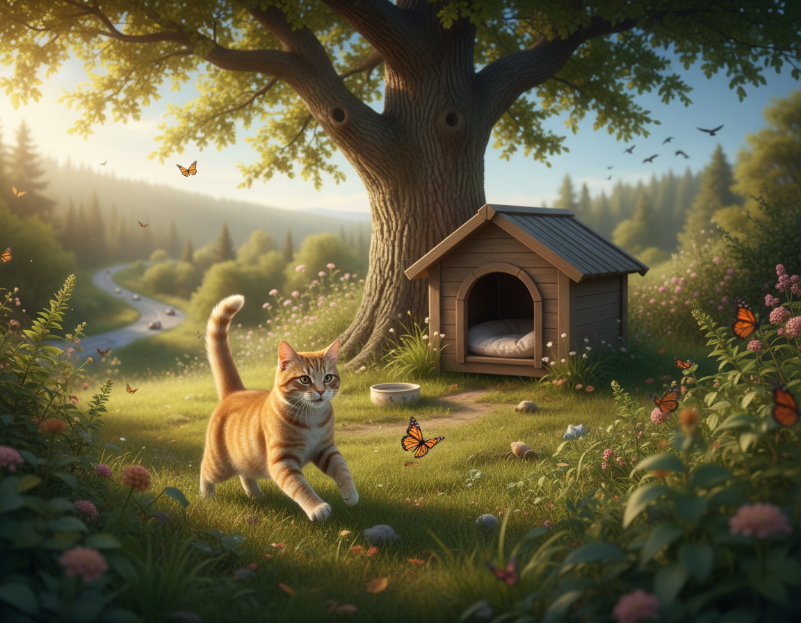 zalety i wady życia kota na zewnątrz