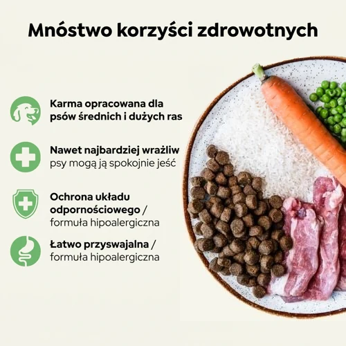 Hipoalergiczna sucha karma dla psów Ted z jagnięciną 3 Hipoalergiczna sucha karma dla psów Ted z jagnięciną - obrazek 3