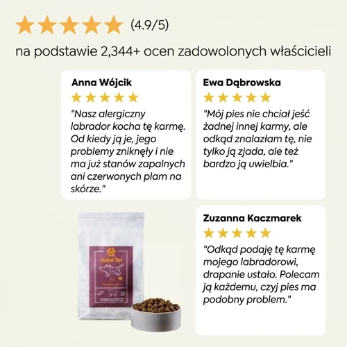 Hipoalergiczna sucha karma dla psów Ted z jagnięciną 6 Hipoalergiczna sucha karma dla psów Ted z jagnięciną - obrazek 6