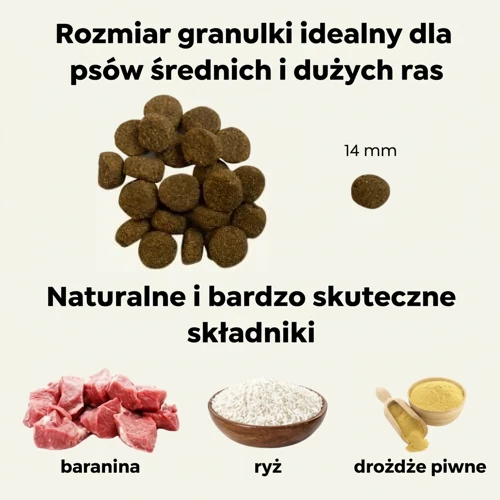 Hipoalergiczna sucha karma dla psów Ted z jagnięciną 2 Hipoalergiczna sucha karma dla psów Ted z jagnięciną - obrazek 2