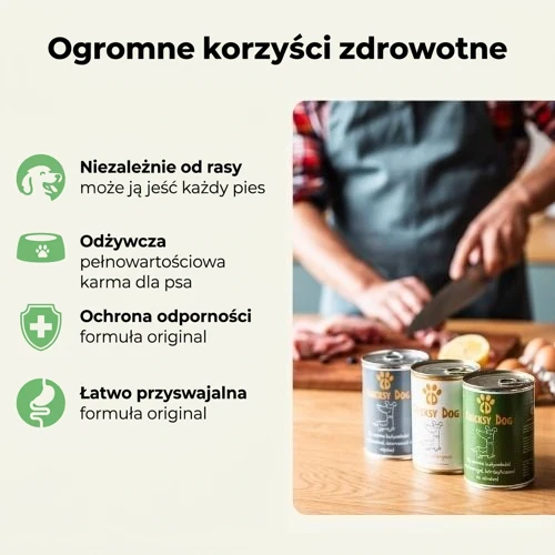 Mokra karma dla psów Ely z jagnięciną i wątróbką wołową – 415 g 3 Mokra karma dla psów Ely z jagnięciną i wątróbką wołową – 415 g - obrazek 3