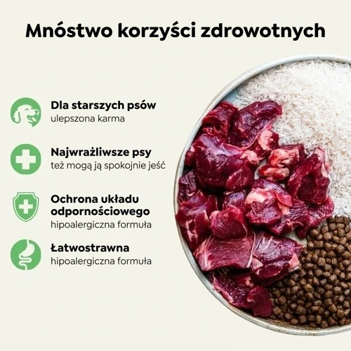 Hipoalergiczna sucha karma dla psów seniorów Oscar z wołowiną 3 Hipoalergiczna sucha karma dla psów seniorów Oscar z wołowiną - obrazek 3