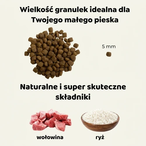 Hipoalergiczna sucha karma dla psów Juliet z wołowiną - „extra małe granulki” 2 Hipoalergiczna sucha karma dla psów Juliet z wołowiną - „extra małe granulki” - obrazek 2